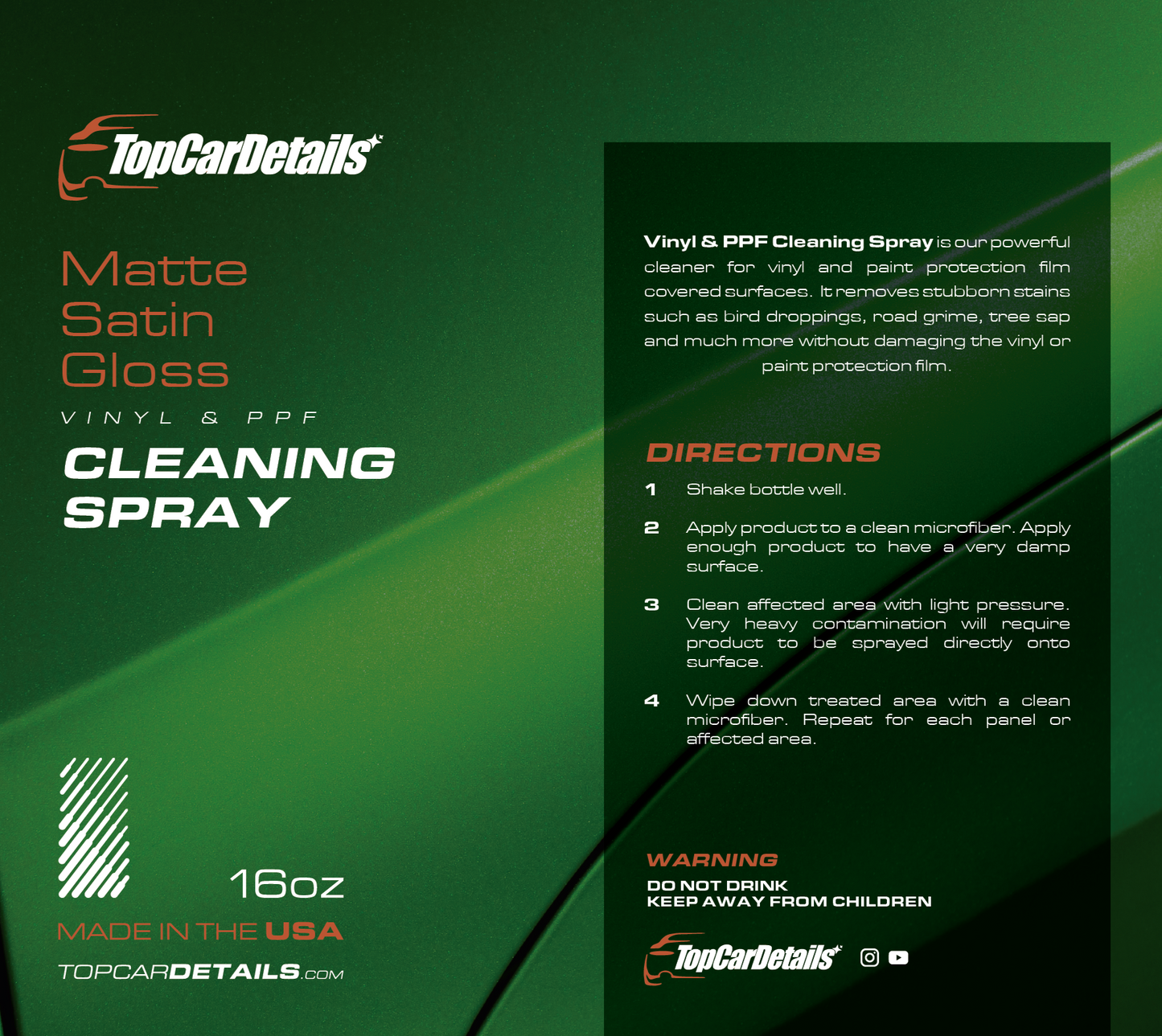 Cleaning Spray (Vinyl & PPF)